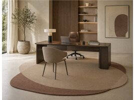Brink & Campman Element Moore Caramel tapis – laine design forme organique