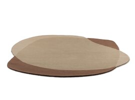 Brink & Campman Element Moore Caramel tapis – laine design forme organique