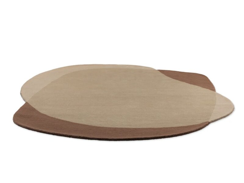 Brink & Campman Element Moore Caramel tapis – laine design forme organique
