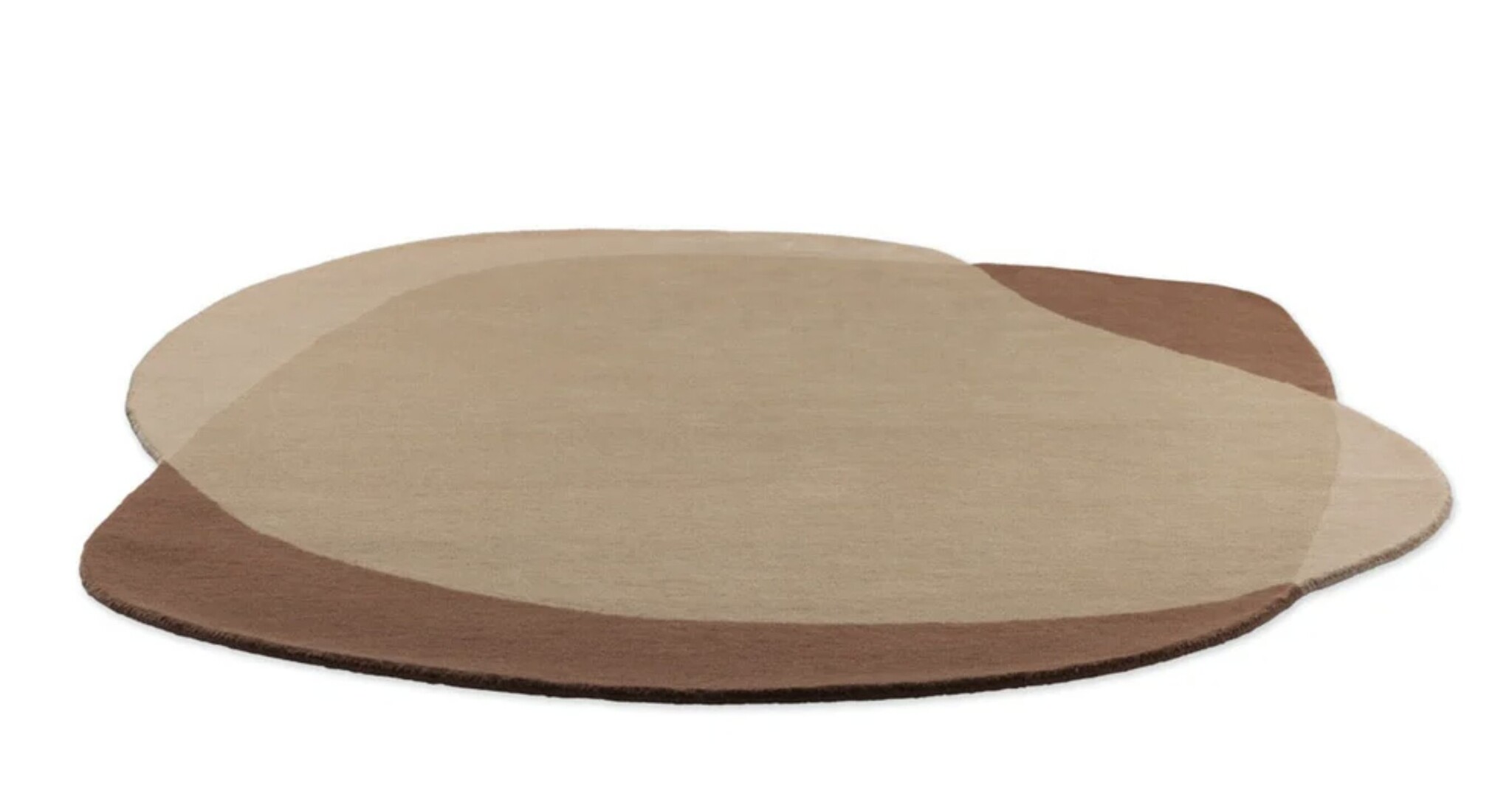 Brink & Campman Brink & Campman Element Moore Caramel tapis – laine design forme organique