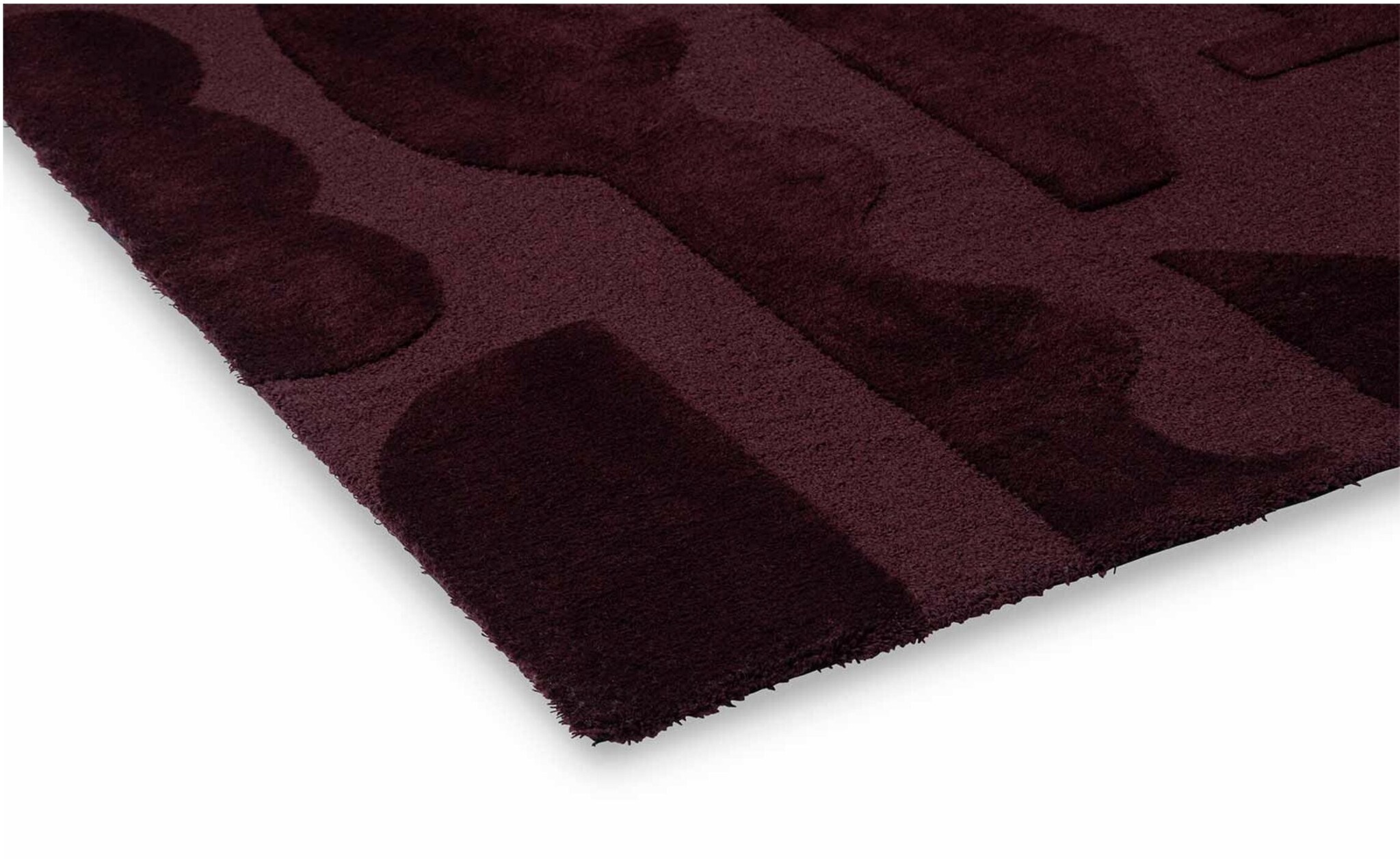 Brink & Campman Brink & Campman Mural Burgundy tapis – laine design bordeaux abstrait