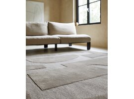 Brink & Campman Mural Cement tapis – laine design gris abstrait