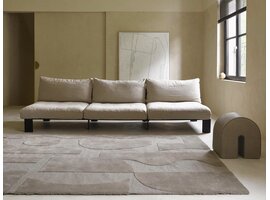 Brink & Campman Mural Cement tapis – laine design gris abstrait