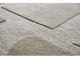 Brink & Campman Mural Cement tapis – laine design gris abstrait