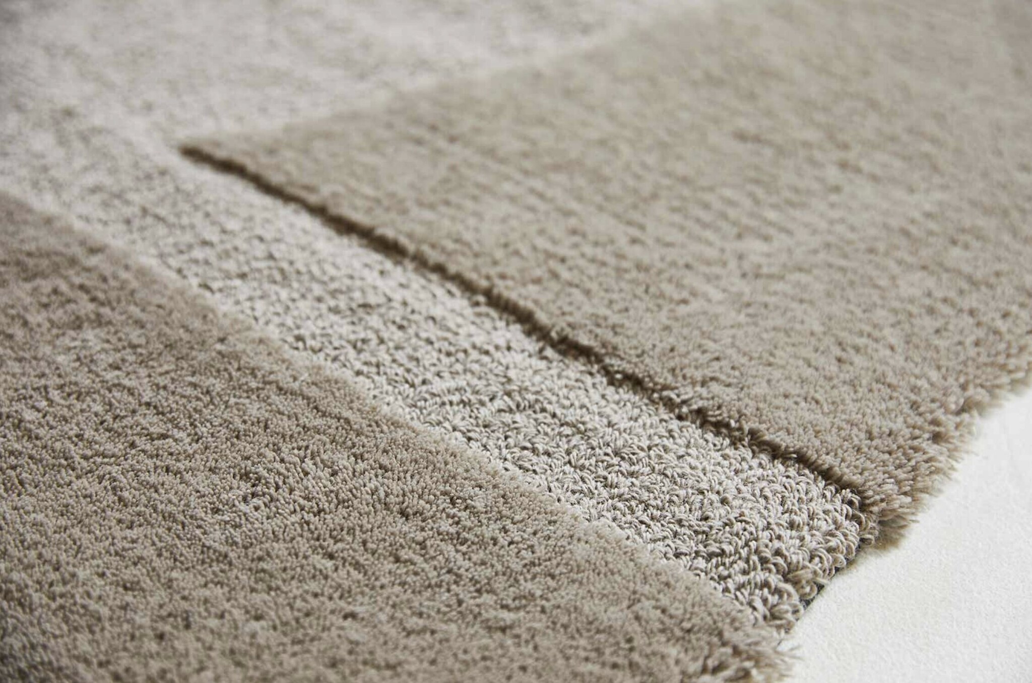 Brink & Campman Brink & Campman Mural Cement tapis – laine design gris abstrait