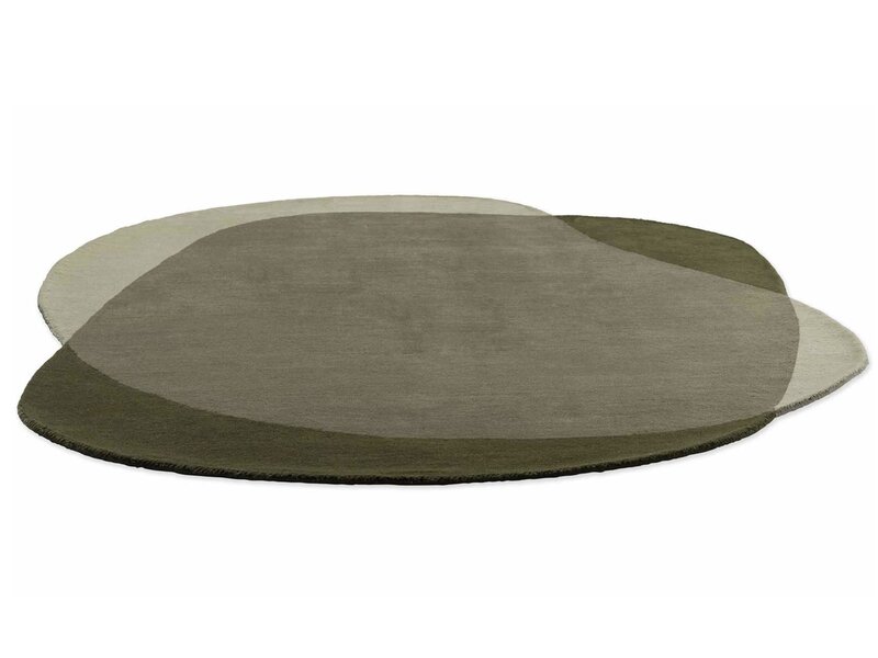 Brink & Campman Element Moore Moss tapis – laine design forme organique verte