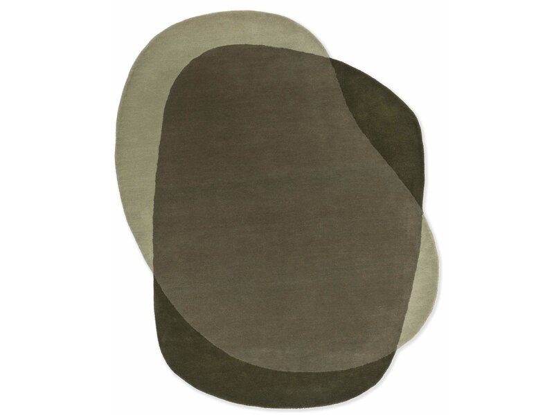 Brink & Campman Element Moore Moss tapis – laine design forme organique verte