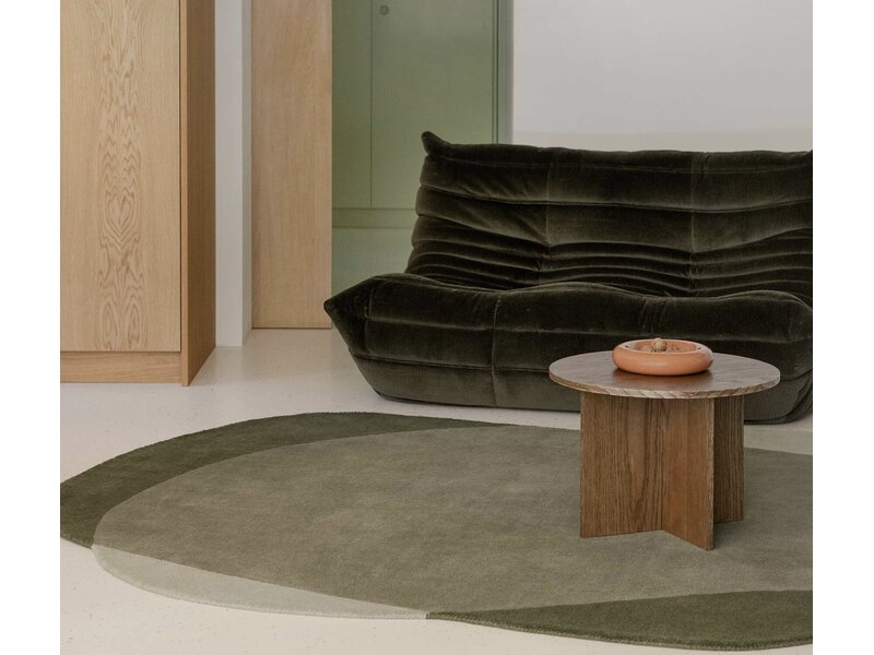 Brink & Campman Element Moore Moss tapis – laine design forme organique verte
