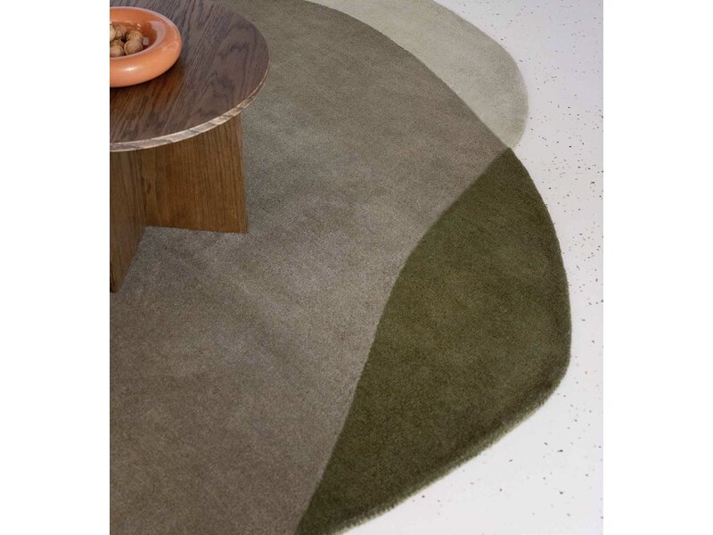 Brink & Campman Element Moore Moss tapis – laine design forme organique verte