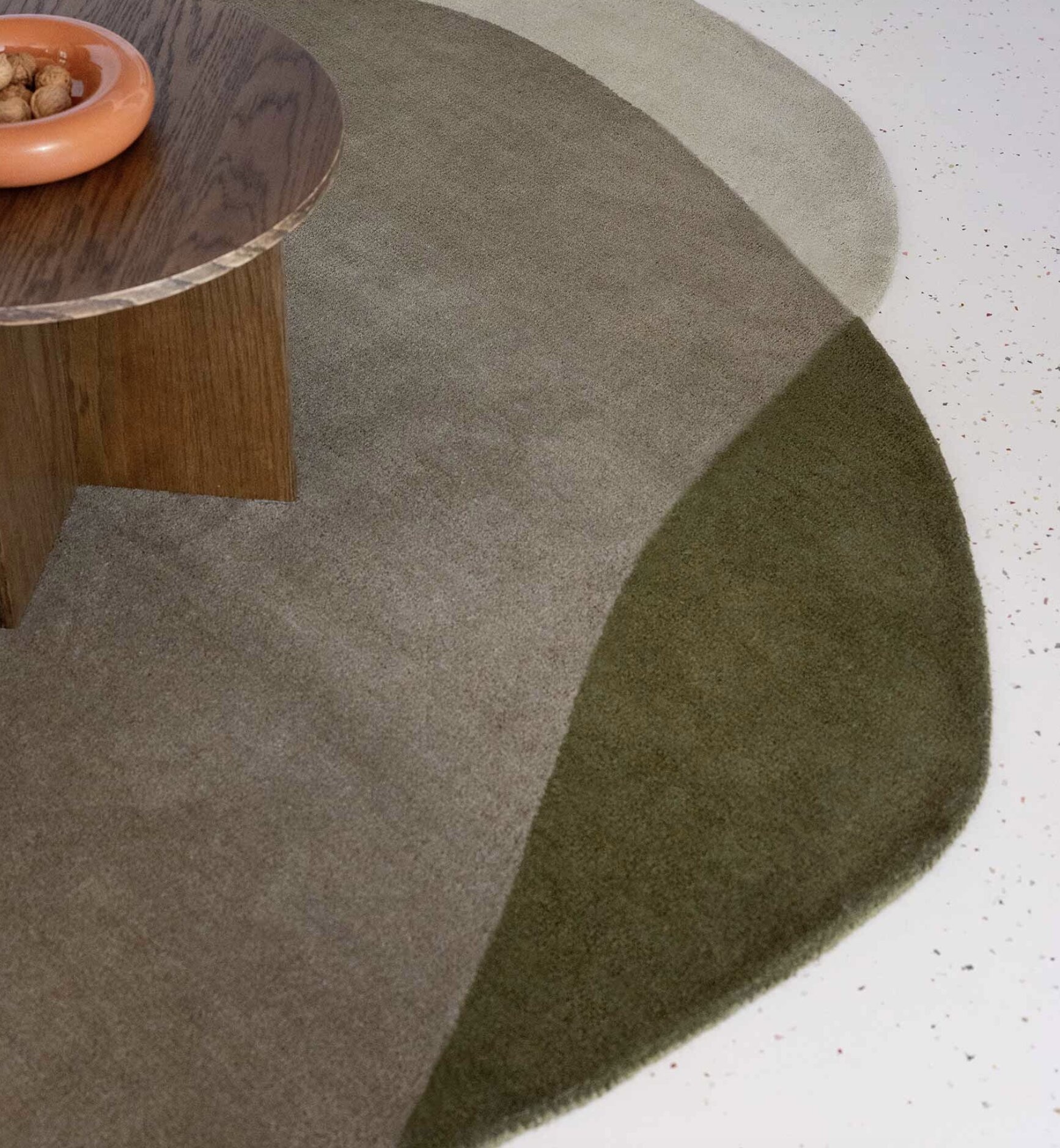 Brink & Campman Brink & Campman Element Moore Moss tapis – laine design forme organique verte