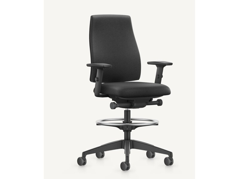 Se7en Anne’s Counter LX001 chaise haute – siège ergonomique pour comptoir avec repose-pieds