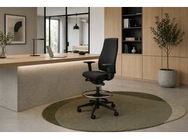 Se7en Anne’s Counter LX001 chaise haute – siège ergonomique pour comptoir avec repose-pieds