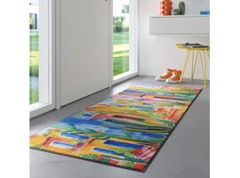 Kleentex Wash & Dry Casas de Colores deurmat – wasbare schoonloopmat kleurrijk design