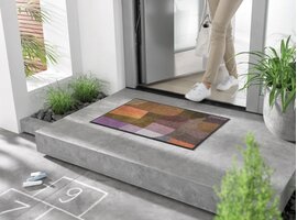 Kleentex Wash & Dry Future Mind voetmat – wasbare schoonloopmat design antislip