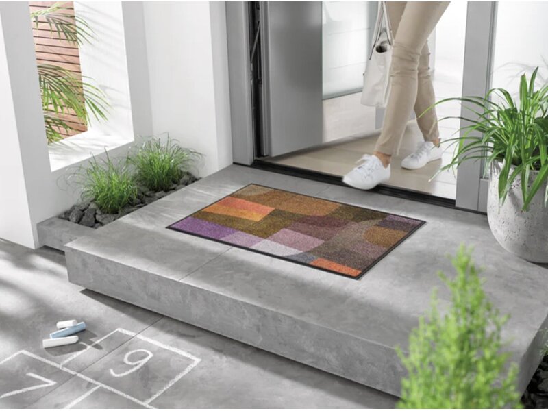 Kleentex Wash & Dry Future Mind voetmat – wasbare schoonloopmat design antislip