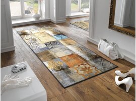 Kleentex Wash & Dry Tilea voetmat – wasbare schoonloopmat kleurrijk antislip