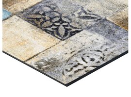 Kleentex Wash & Dry Tilea voetmat – wasbare schoonloopmat kleurrijk antislip