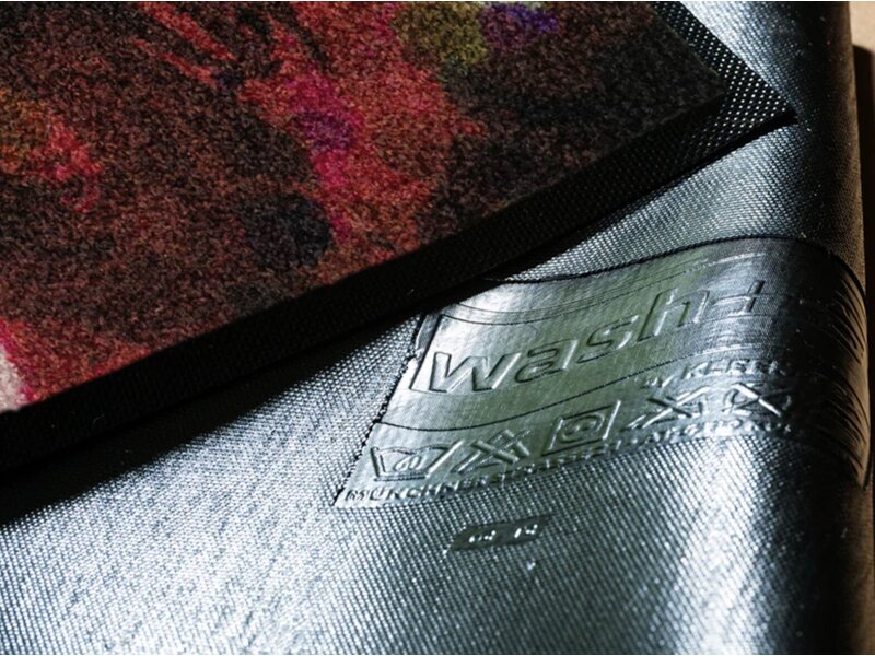 Kleentex Wash & Dry Colour Blast voetmat – wasbare schoonloopmat kleurrijk antislip