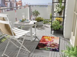 Kleentex Wash & Dry Colour Blast voetmat – wasbare schoonloopmat kleurrijk antislip
