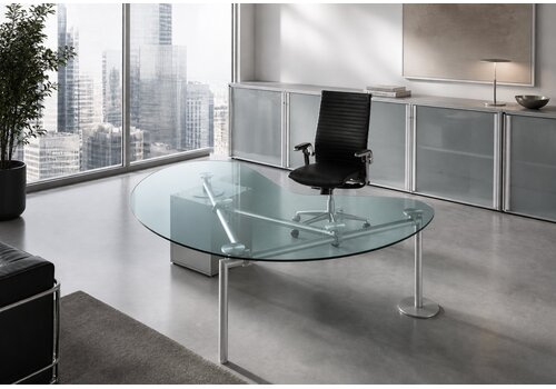 Isotta bureau forme haricot design