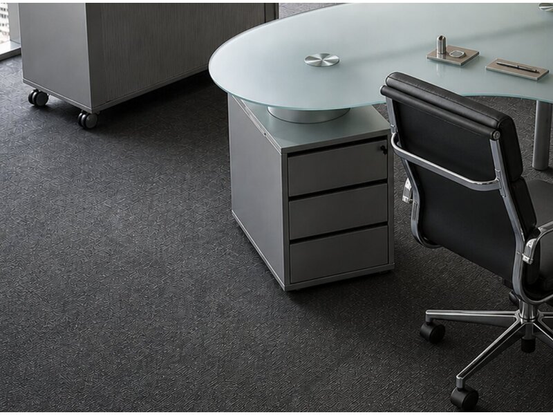 Ultom Isotta bureau forme haricot – bureau direction design avec plateau en verre