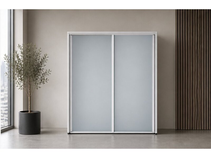 Ultom Isotta meuble moyen – armoire bureau design avec portes coulissantes en verre