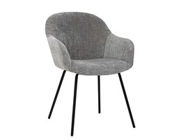 Kick collection KICK Arda eetkamerstoel – stoffen stoel met armleuningen en metalen frame KICK Arda eetkamerstoel – stoffen stoel met armleuningen en metalen frame