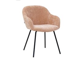 Kick collection KICK Arda eetkamerstoel – stoffen stoel met armleuningen en metalen frame KICK Arda eetkamerstoel – stoffen stoel met armleuningen en metalen frame