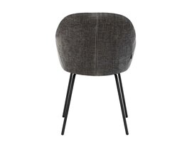 Kick collection KICK Arda eetkamerstoel – stoffen stoel met armleuningen en metalen frame KICK Arda eetkamerstoel – stoffen stoel met armleuningen en metalen frame