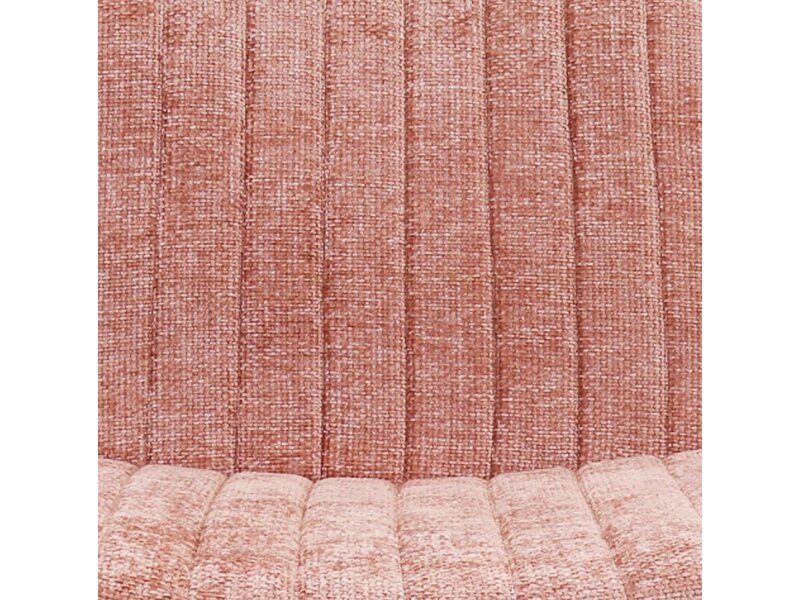 KICK James fauteuil – design fauteuil in chenille stof met metalen frame