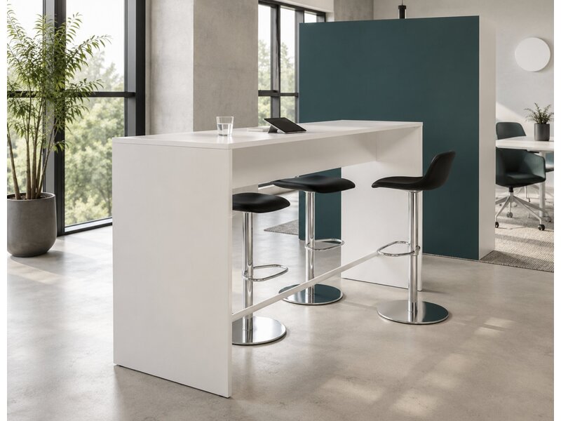 MDD table haute – Idéale pour salle de réunion, cafétéria & espaces collaboratifs