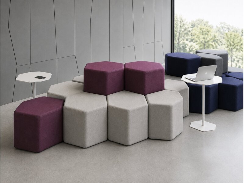 MDD Bazalto – Modulaire zitpoefs voor moderne kantoren, lounge- en samenwerkruimtes