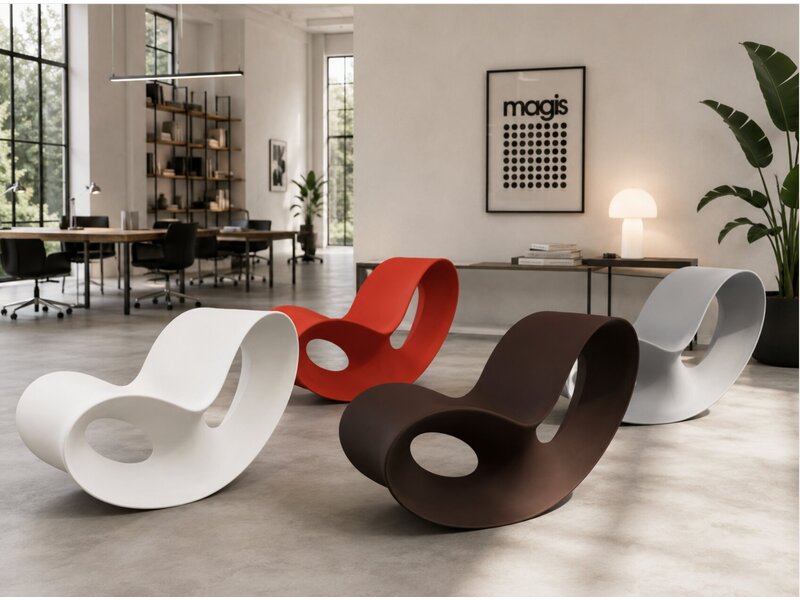 Magis Voido schommelstoel – iconische design rocking chair van Ron Arad voor binnen en buiten