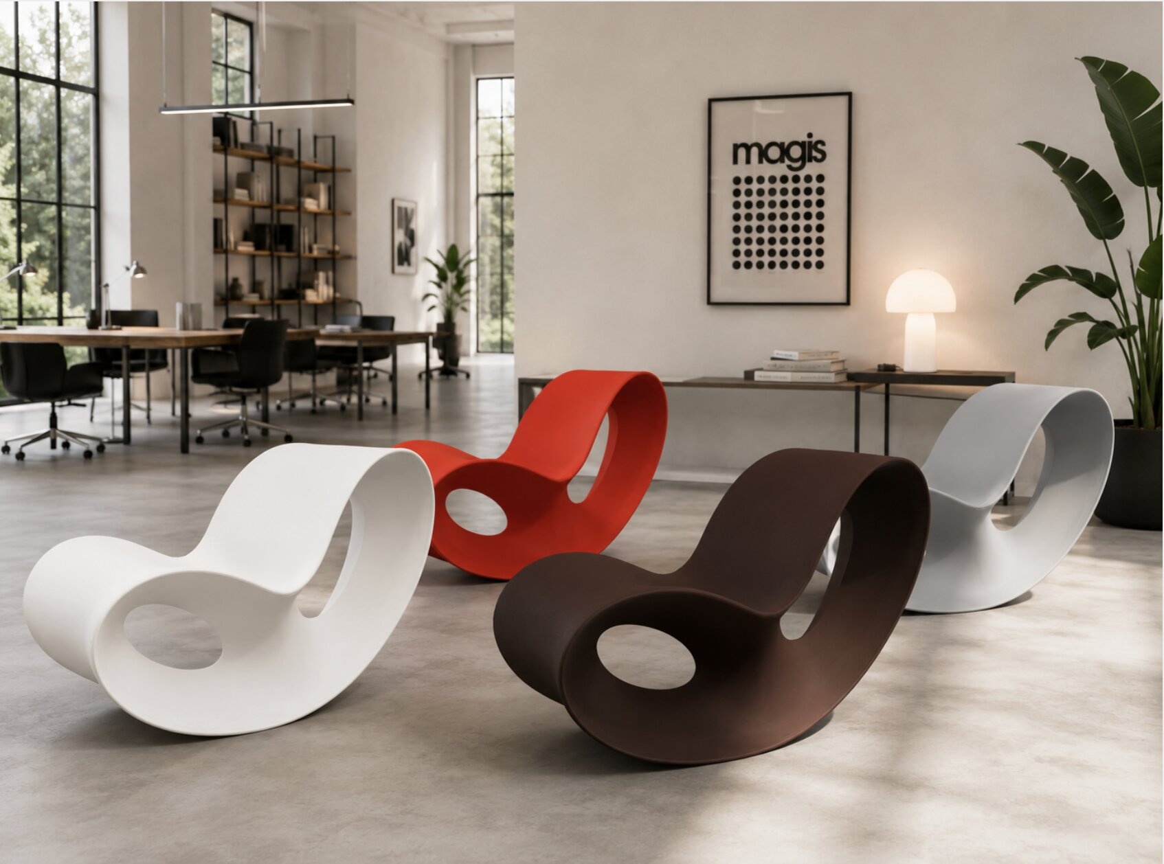 Magis Magis Voido schommelstoel – iconische design rocking chair van Ron Arad voor binnen en buiten Magis Magis Voido schommelstoel – iconische design rocking chair van Ron Arad voor binnen en buiten