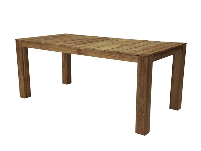 Table Jan Kurtz Stage en teck recyclé – grande table design pour intérieur et extérieur