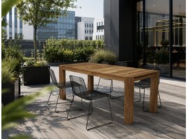 Jan Kurtz Table Jan Kurtz Stage en teck recyclé – grande table design pour intérieur et extérieur Table Jan Kurtz Stage en teck recyclé – grande table design pour intérieur et extérieur
