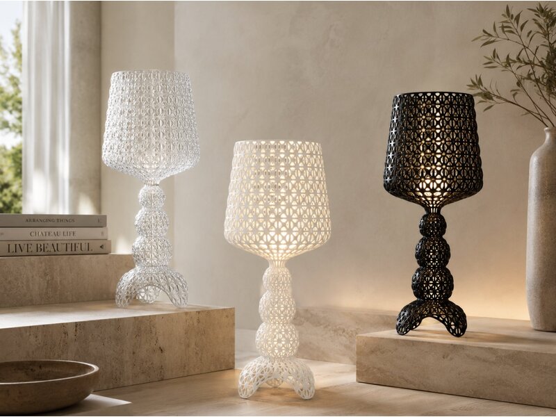 Lampe design Kartell Kabuki – lampe LED dimmable en polycarbonate dessinée par Ferruccio Laviani