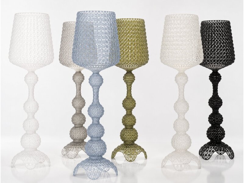 Kartell Kabuki LED-vloerlamp – dimbare design vloerlamp met kantstructuur van Ferruccio Laviani
