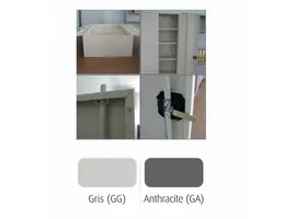 BNO BNO metalen archiefkast – afsluitbare kantoorkast met verstelbare legplanken voor dossiers BNO metalen archiefkast – afsluitbare kantoorkast met verstelbare legplanken voor dossiers