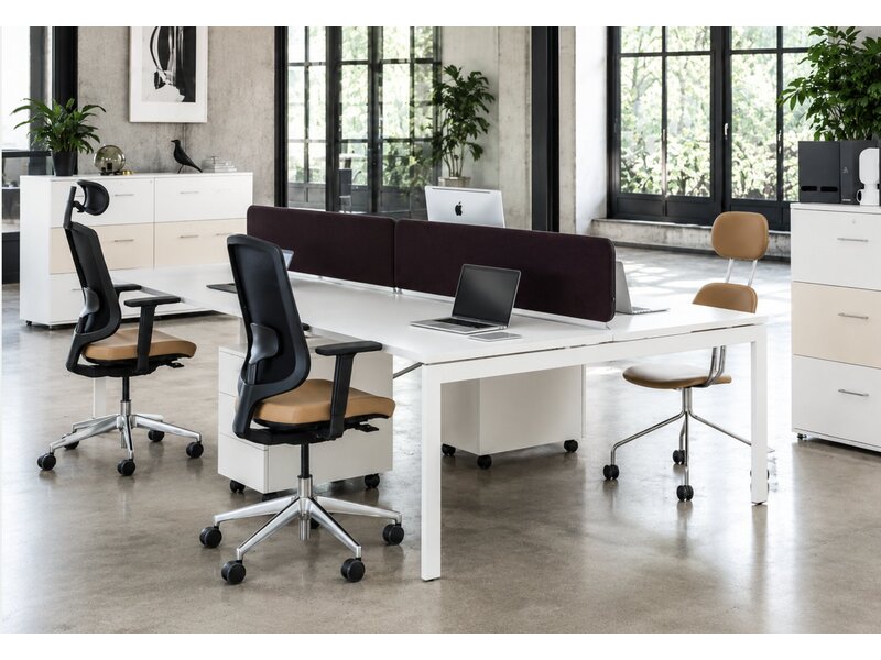 MDD Ogi-U bureau-eiland – modulair werkeiland voor 2, 4 of 6 personen