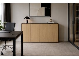 MDD MDD Viga lage kast – design opbergkast in eikenfineer of Fenix voor kantoor en directiewerkplek MDD Viga lage kast – design opbergkast in eikenfineer of Fenix voor kantoor en directiewerkplek