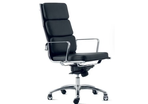 Fauteuil Light haut en cuir
