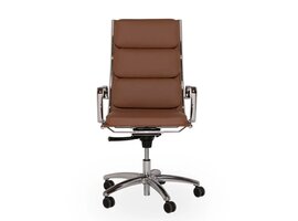 Luxy Italia Luxy Light hoge leren directiestoel – Italiaanse executive bureaustoel met hoge rug en relaxmechanisme Luxy Light hoge leren directiestoel – Italiaanse executive bureaustoel met hoge rug en relaxmechanisme