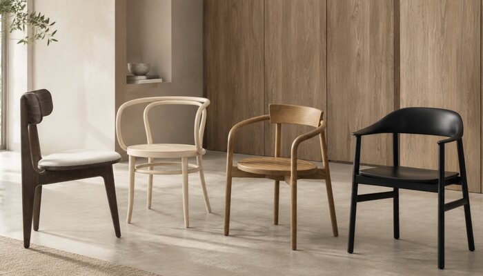 Houten stoelen