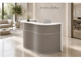 MDD Banque d’accueil MDD Wave courbe – comptoir de réception modulaire avec verre Lacobel pour espaces professionnels Banque d’accueil MDD Wave courbe – comptoir de réception modulaire avec verre Lacobel pour espaces professionnels