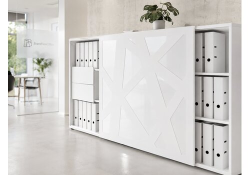 Zig Zag armoire avec portes coulissantes