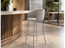 Tabouret haut MDD Grace en tissu – assise design confortable pour bureau, cafétéria, bar et hospitality