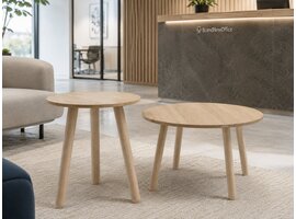 MDD MDD Ogi Wood koffietafel – bijzettafel met essenhouten poten voor kantoor, lounge en ontvangstruimte MDD Ogi Wood koffietafel – bijzettafel met essenhouten poten voor kantoor, lounge en ontvangstruimte