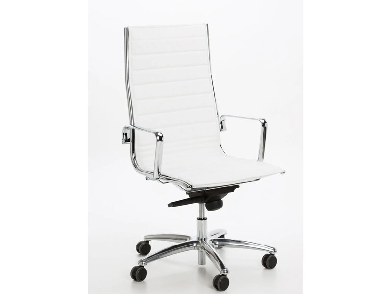 Fauteuil de direction Luxy Light en cuir – siège italien haut dossier avec mécanisme multiblock