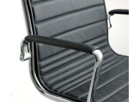 Luxy Italia Fauteuil de bureau Luxy Light en cuir – siège italien compact avec mécanisme relax et structure aluminium Fauteuil de bureau Luxy Light en cuir – siège italien compact avec mécanisme relax et structure aluminium